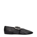 Ballerines en cuir noir Jil Sander