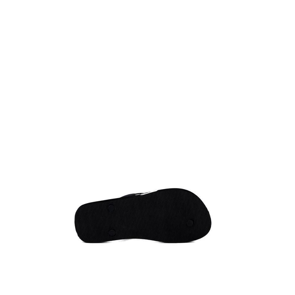 Emporio Armani Underwear Black And White Rubber Flip-Flop Sandals by Emporio Armani Underwear