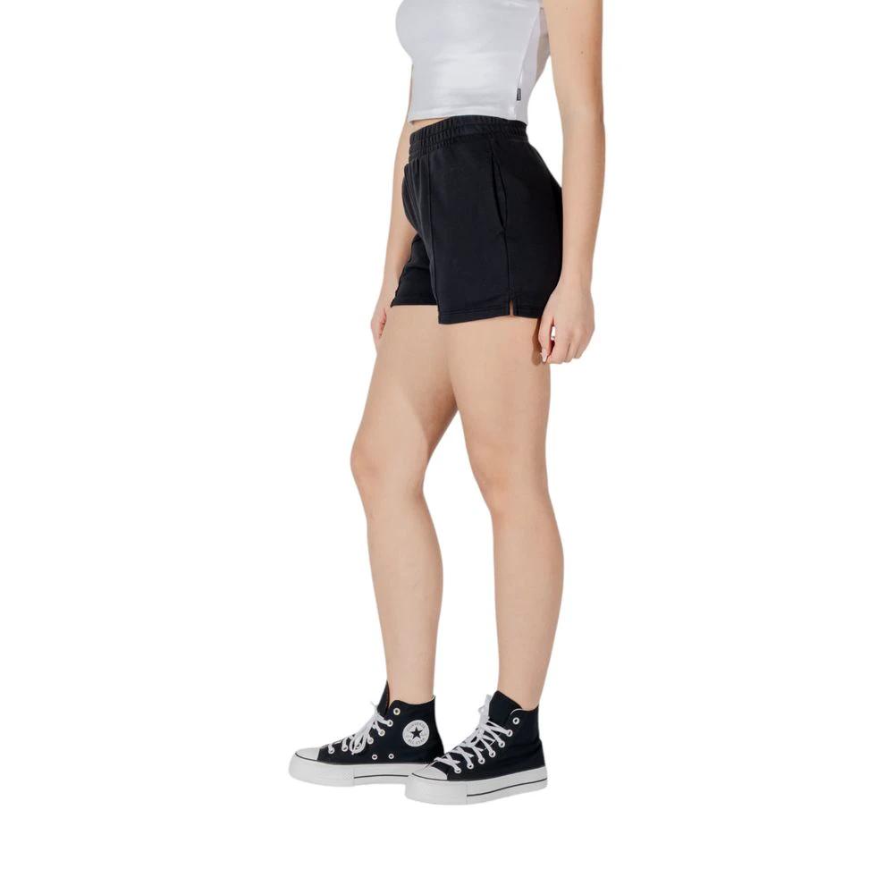 Converse Black Cotton Bermuda Shorts by Converse