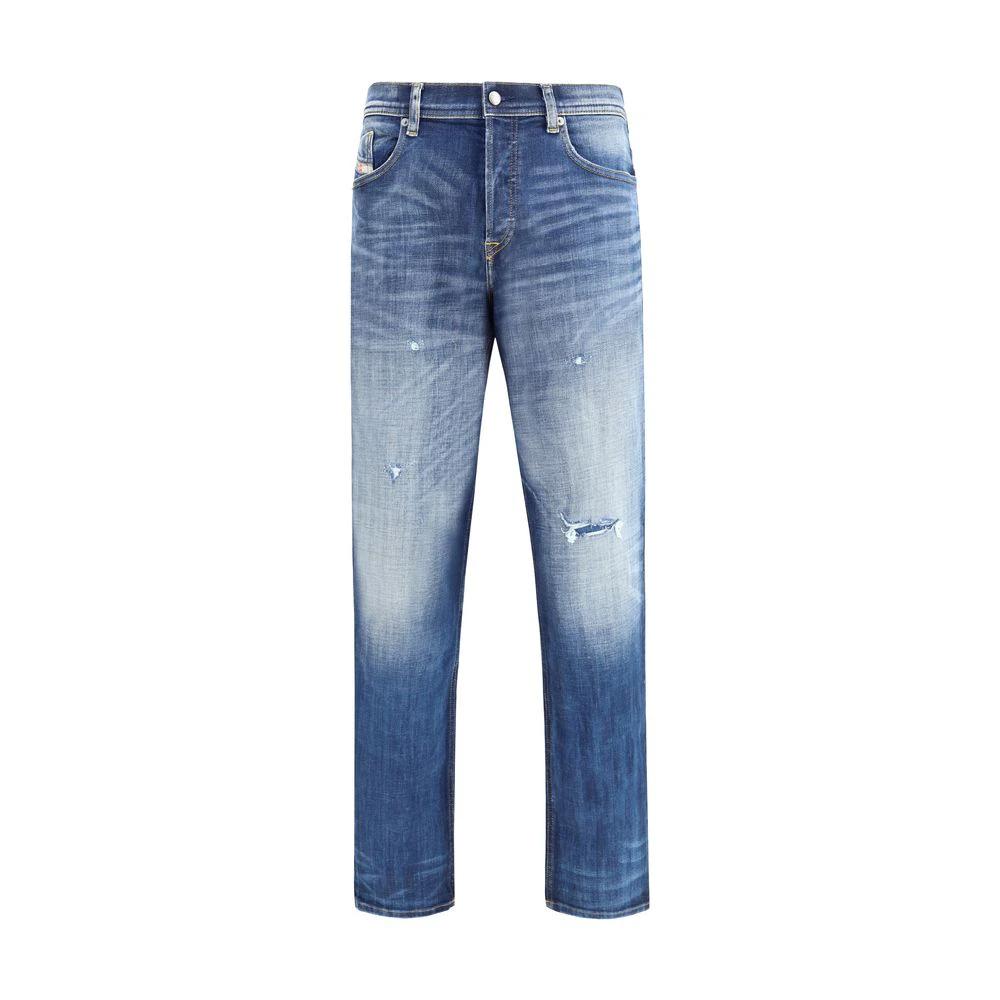 Diesel Blue Cotton Slim Fit Jeans by Diesel