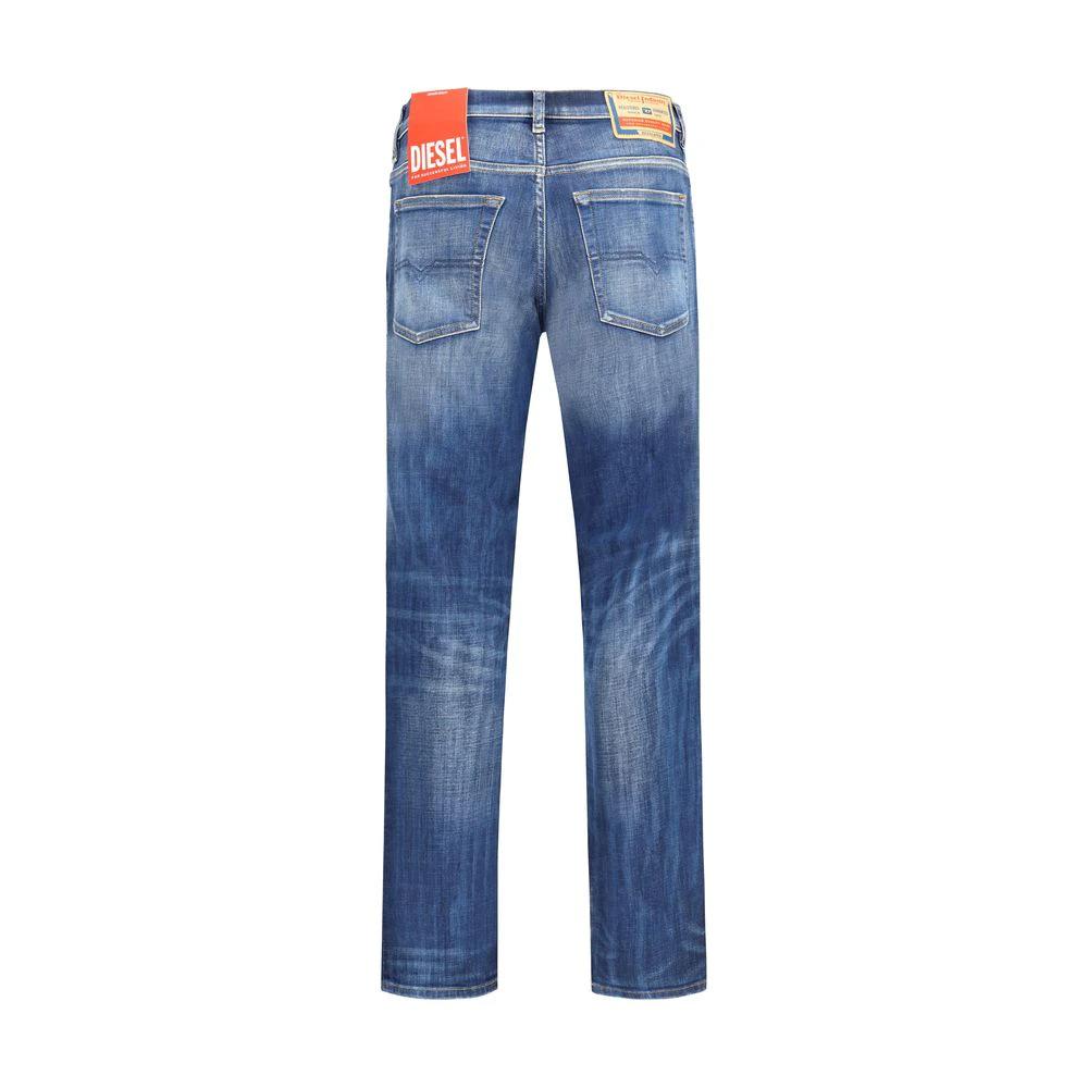 Diesel Blue Cotton Slim Fit Jeans by Diesel