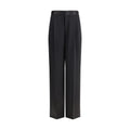 Pantalon décontracté en soie noire SA SU PHI