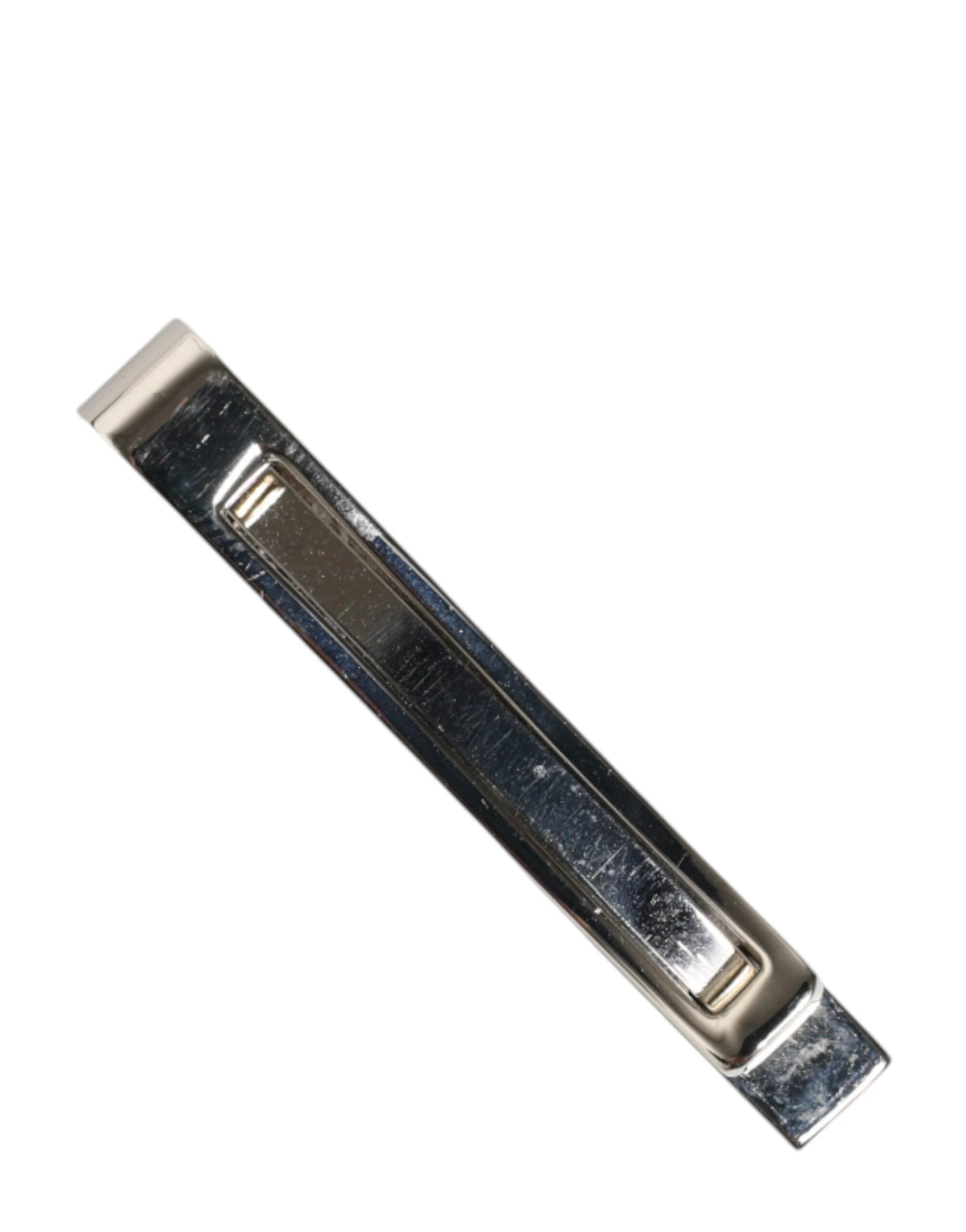 Dolce & Gabbana Silver Tone Brass Logo Branded Men Accessory Tie Clip Bar by Dolce & Gabbana