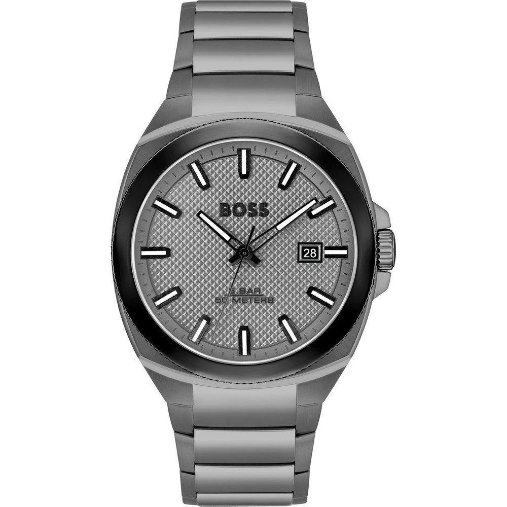 Hugo Boss Gray Stainless Steel Dress Watch by Hugo Boss