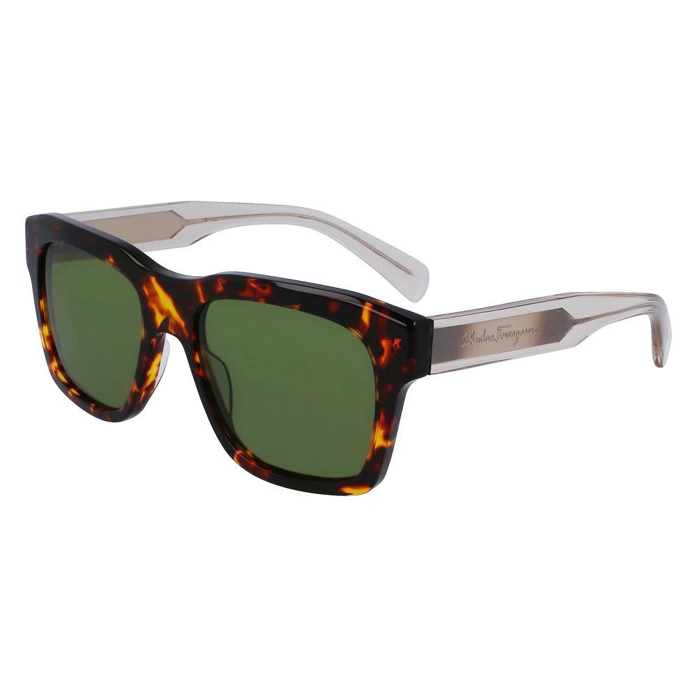 Ferragamo Brown Acetate Sunglasses by Ferragamo
