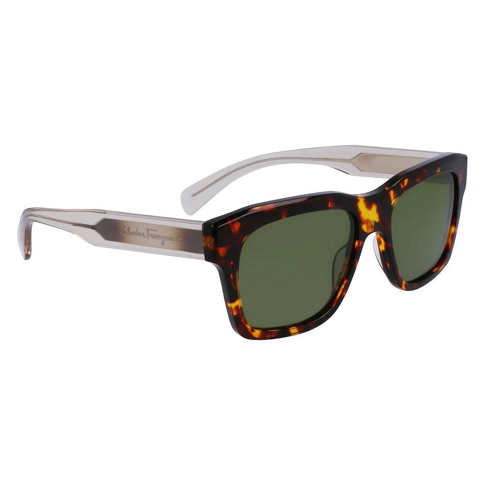 Ferragamo Brown Acetate Sunglasses by Ferragamo