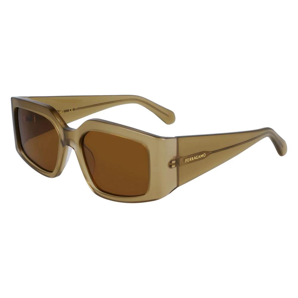Ferragamo Bicolor Acetate Sunglasses by Ferragamo