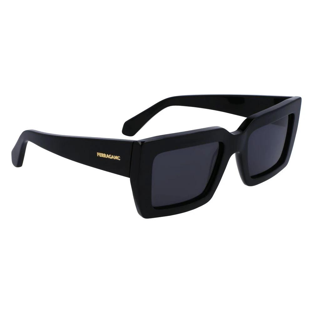Ferragamo Black Acetate Sunglasses by Ferragamo