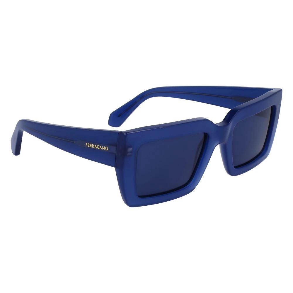 Ferragamo Blue Acetate Sunglasses by Ferragamo