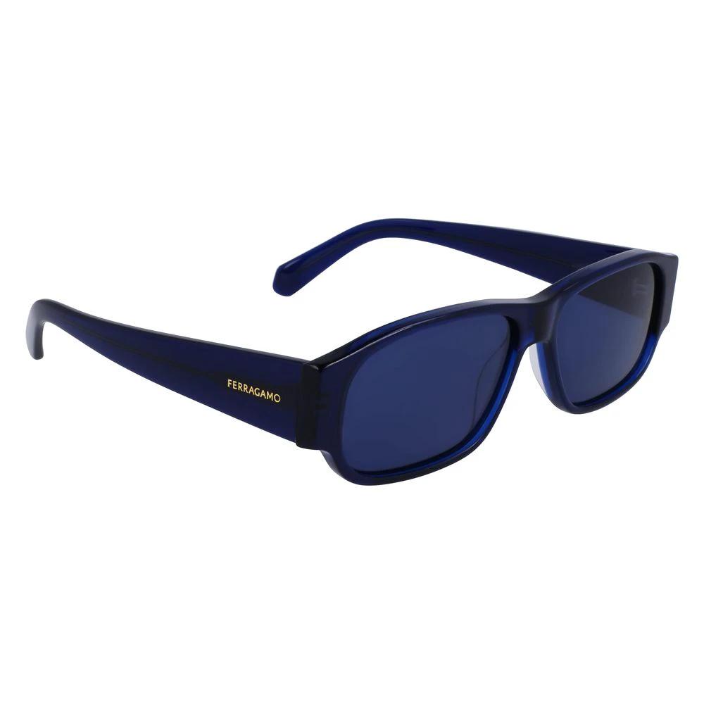 Ferragamo Blue Acetate Sunglasses by Ferragamo