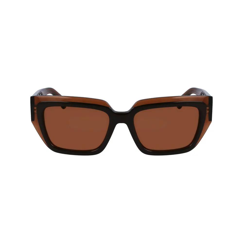 Ferragamo Brown Acetate Sunglasses