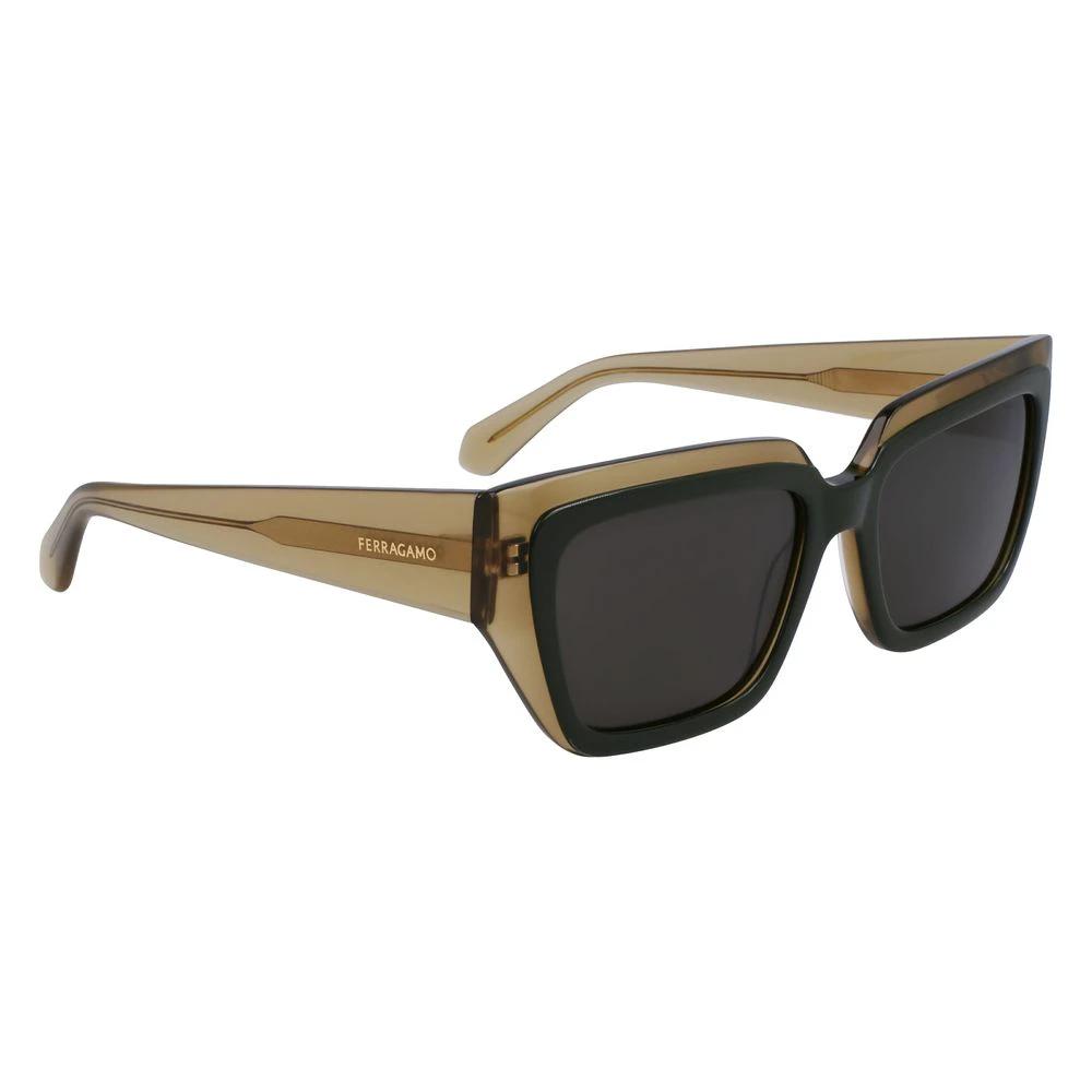 Ferragamo Bicolor Acetate Sunglasses by Ferragamo