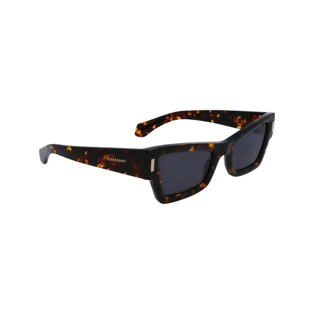 Lunettes de soleil Ferragamo en acétate marron