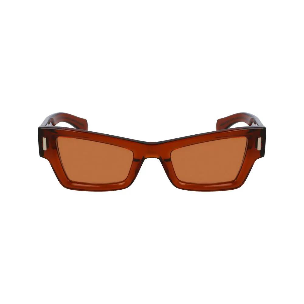 Lunettes de soleil Ferragamo en acétate marron