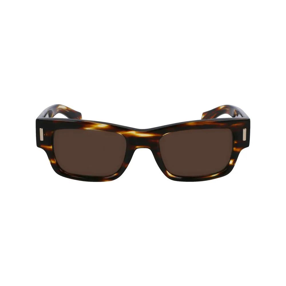 Lunettes de soleil Ferragamo en acétate marron