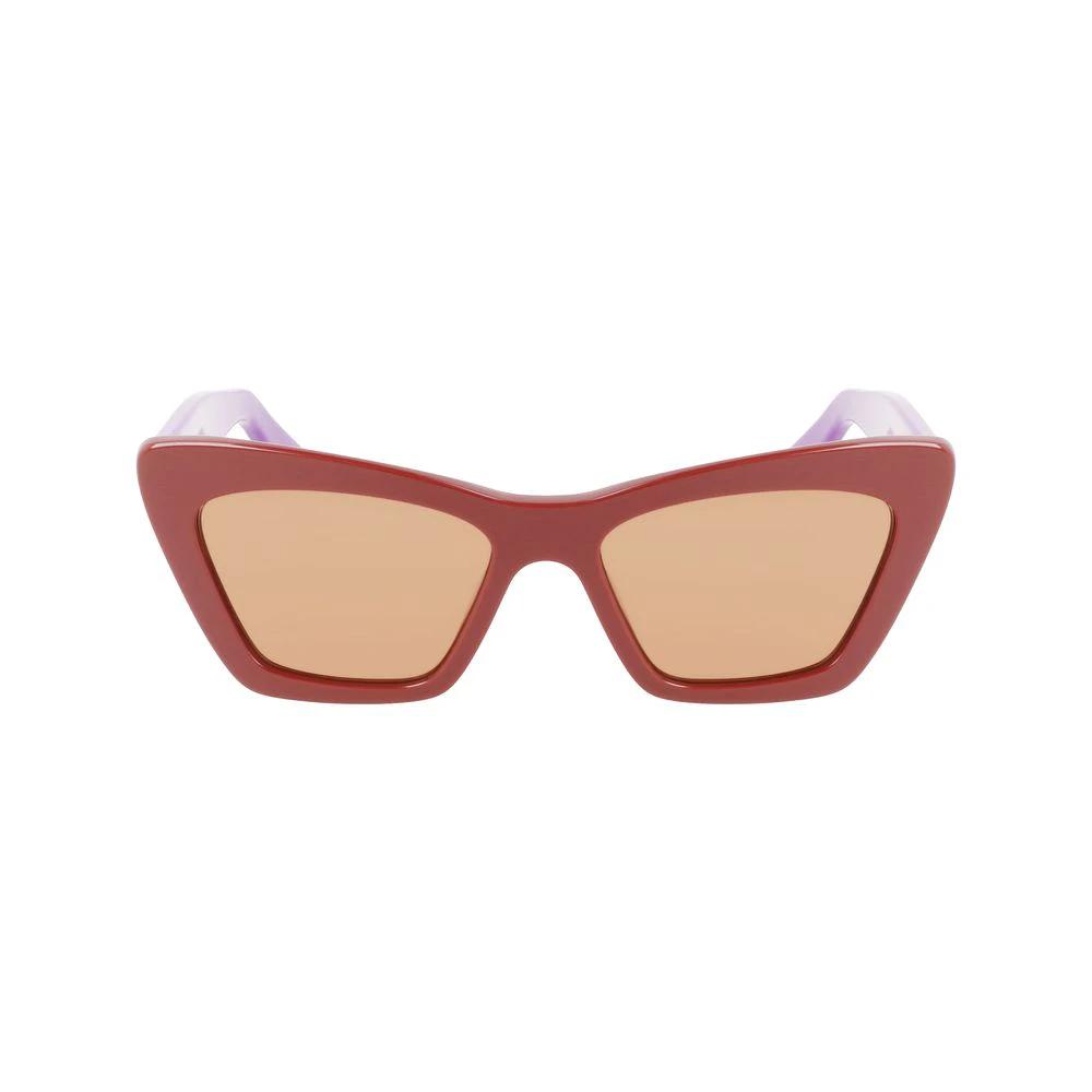Ferragamo Brown Acetate Sunglasses by Ferragamo