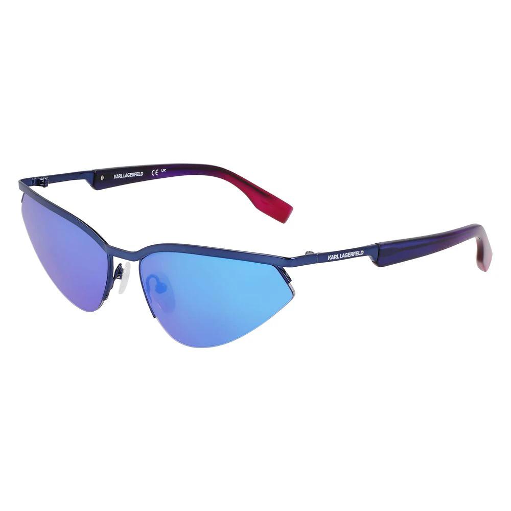 Karl Lagerfeld Blue Metal Sunglasses by Karl Lagerfeld
