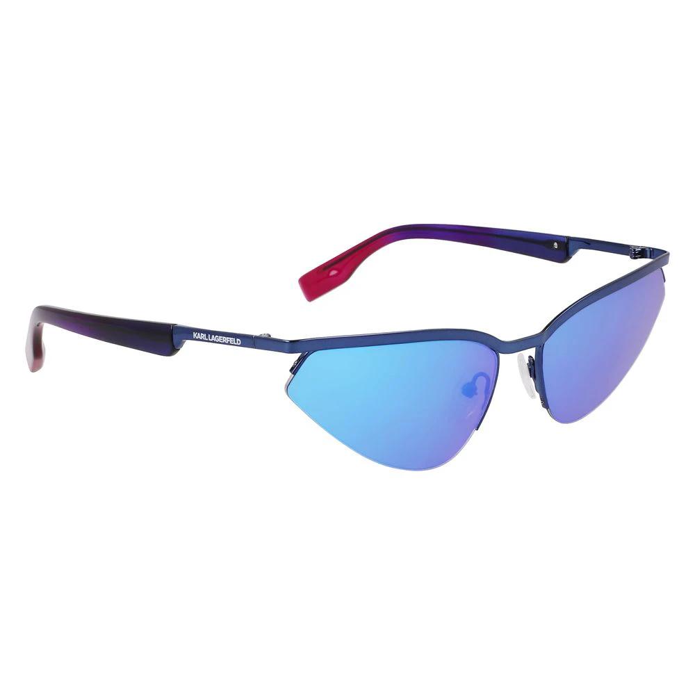 Karl Lagerfeld Blue Metal Sunglasses by Karl Lagerfeld
