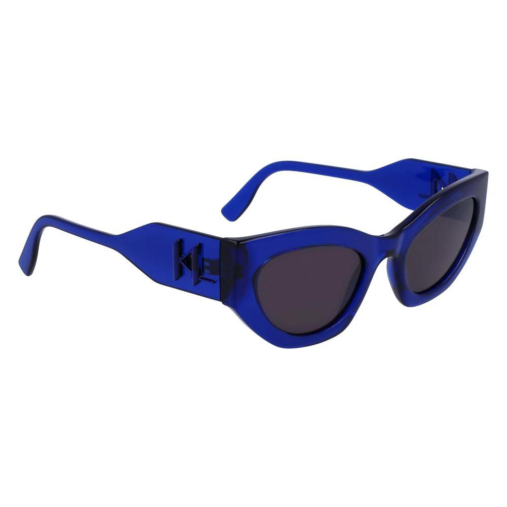 Karl Lagerfeld Blue Injected Sunglasses by Karl Lagerfeld