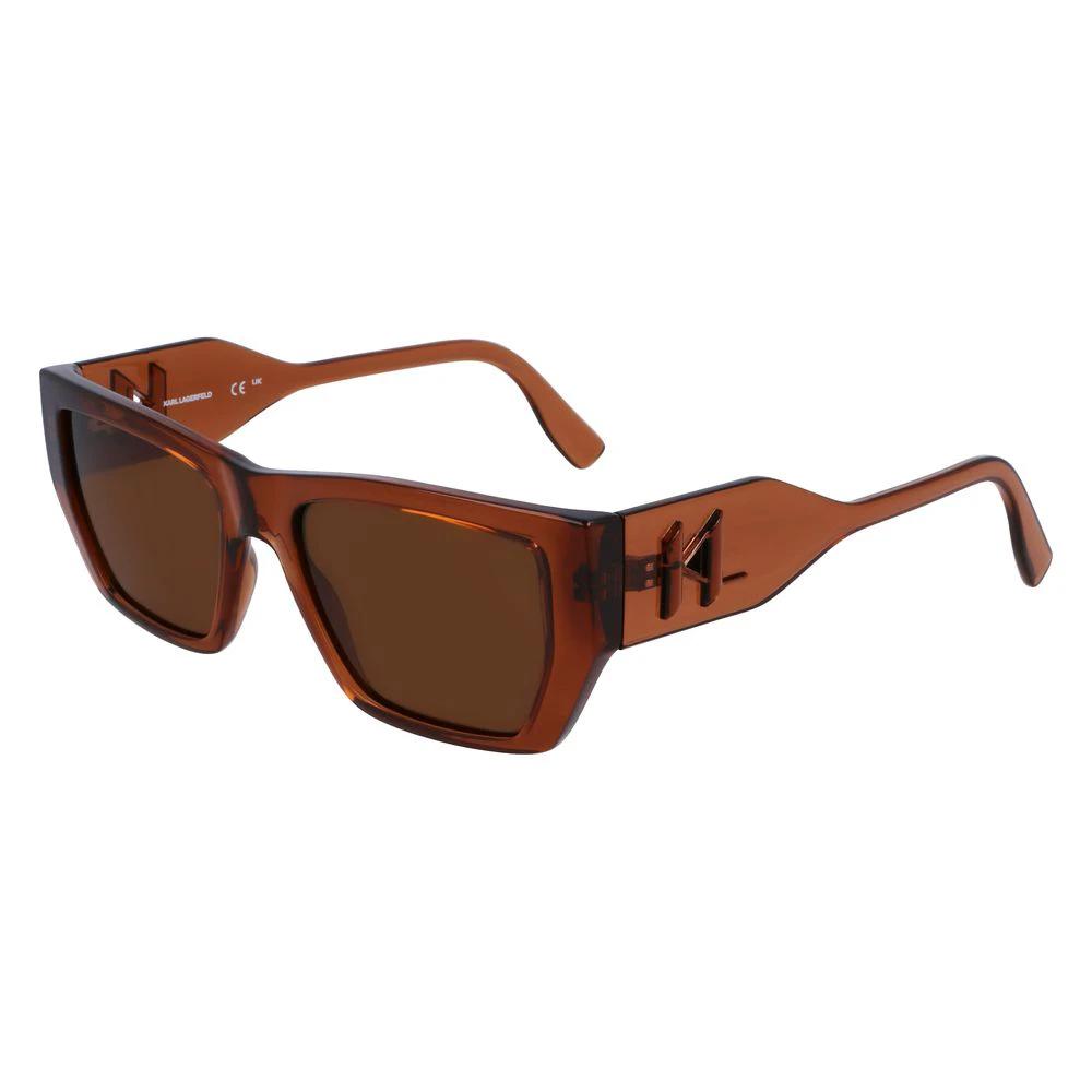 Karl Lagerfeld Brown Injected Sunglasses by Karl Lagerfeld