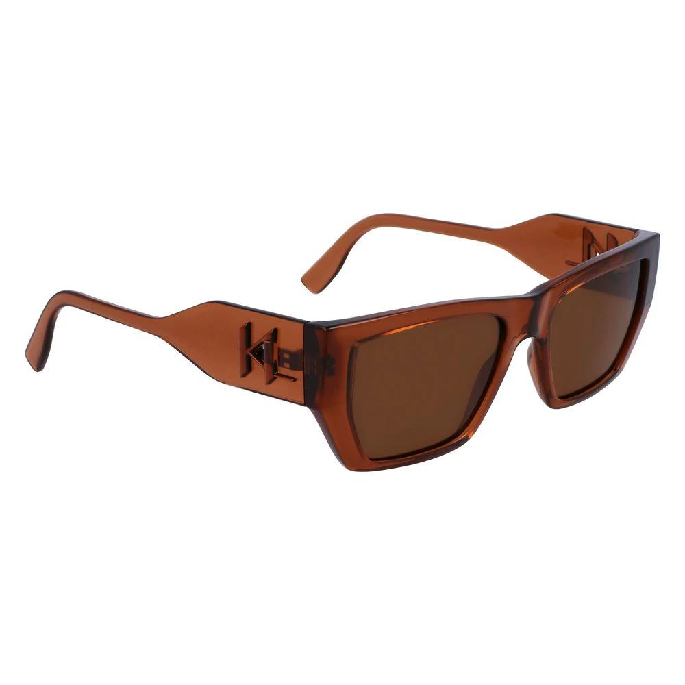 Karl Lagerfeld Brown Injected Sunglasses by Karl Lagerfeld
