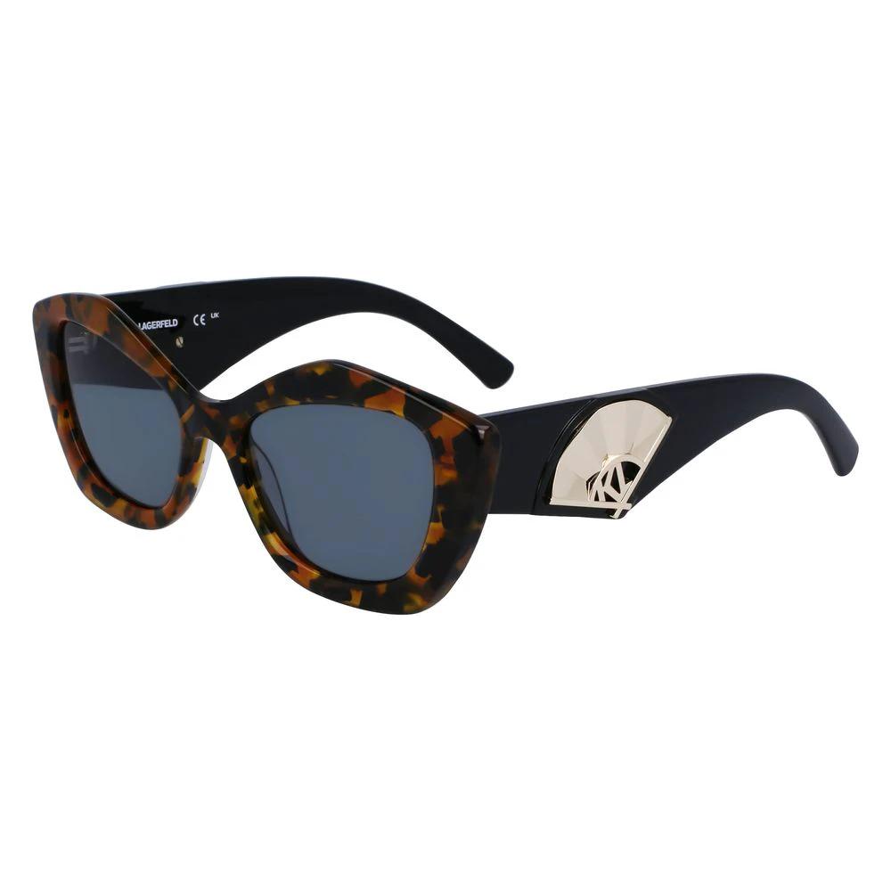 Karl Lagerfeld Brown Acetate Sunglasses by Karl Lagerfeld