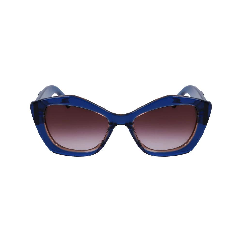 Karl Lagerfeld Blue Acetate Sunglasses by Karl Lagerfeld