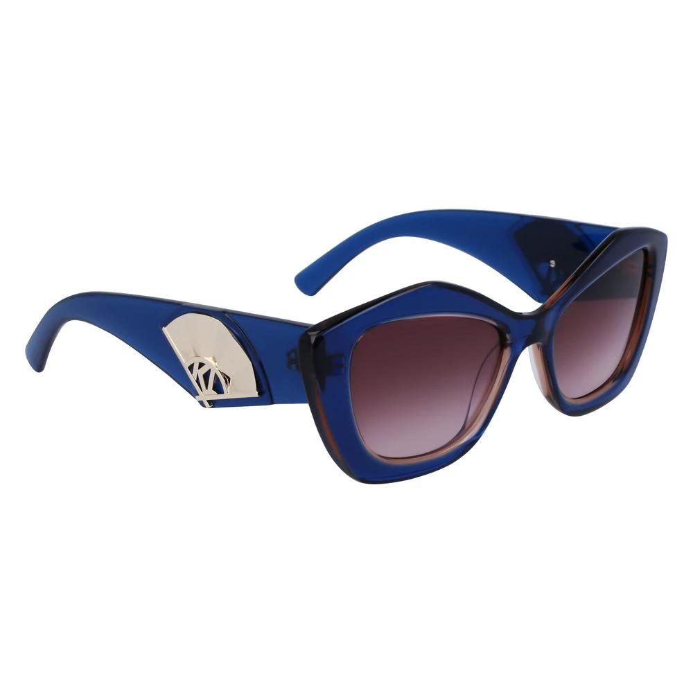 Karl Lagerfeld Blue Acetate Sunglasses by Karl Lagerfeld