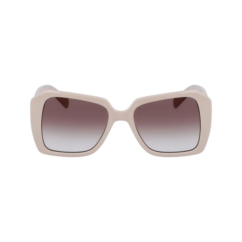 Karl Lagerfeld White Injected Sunglasses by Karl Lagerfeld
