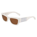 Karl Lagerfeld White Injected Sunglasses by Karl Lagerfeld