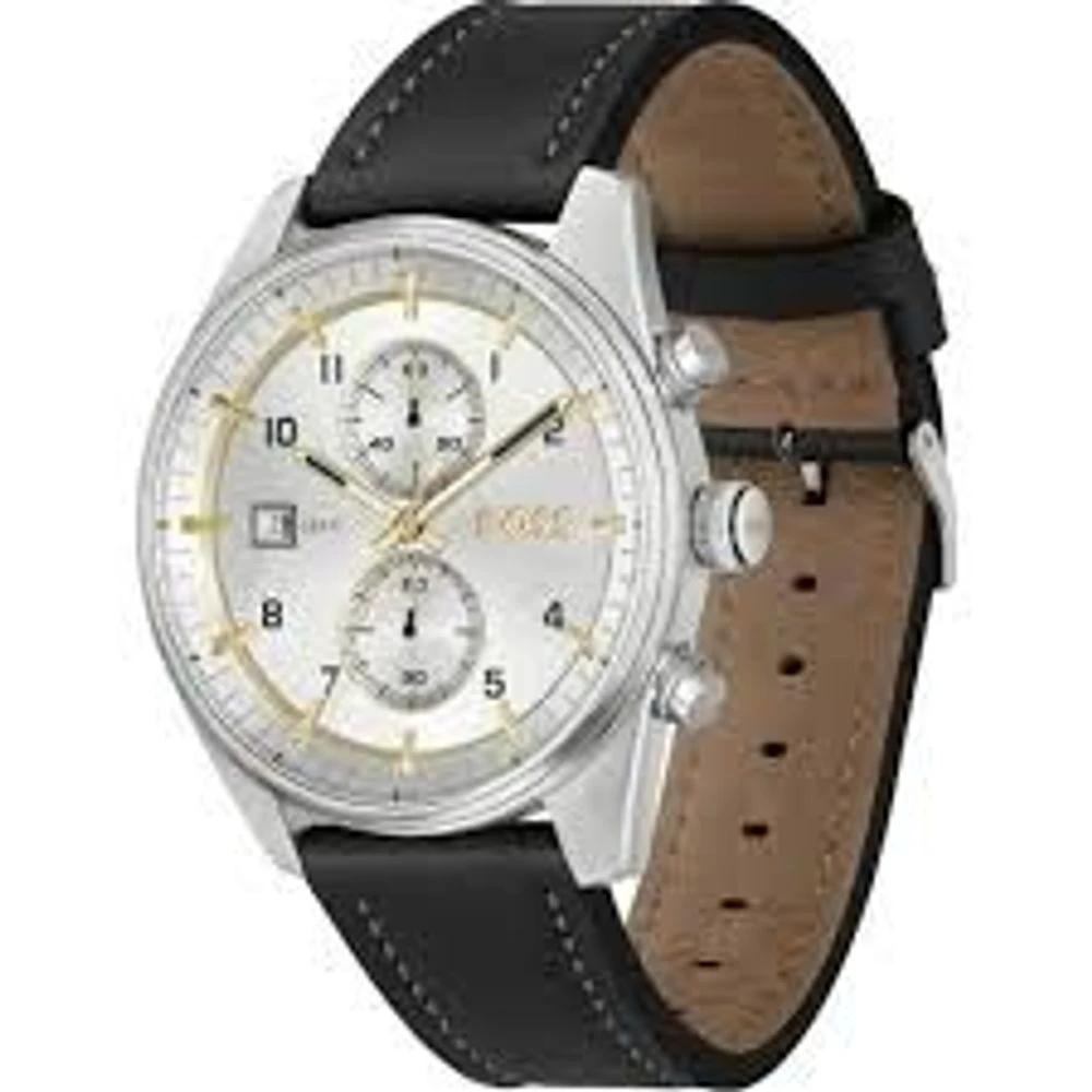 Hugo Boss Black Leather Dress Watch by Hugo Boss