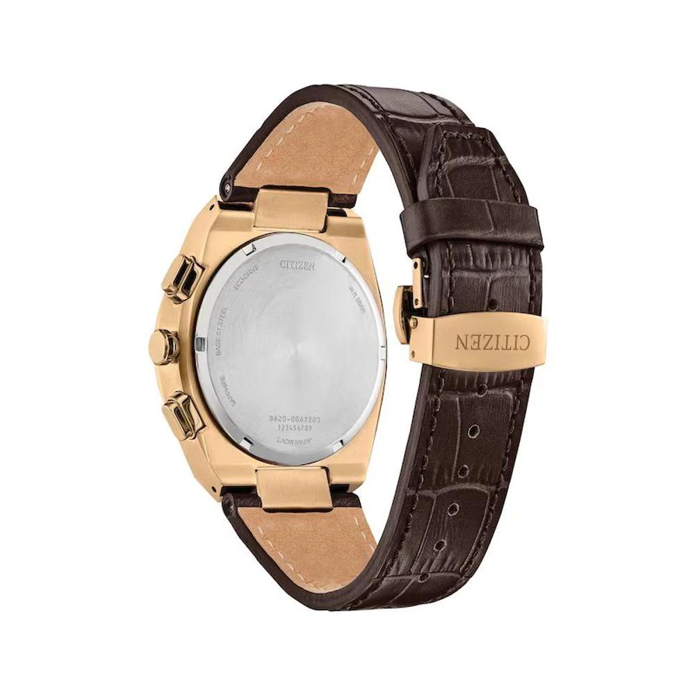Montre habillée Citizen en cuir marron