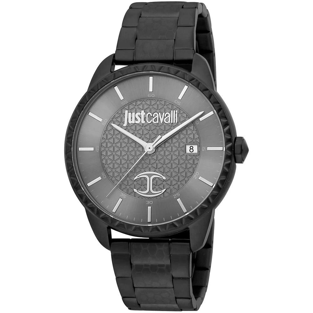 Just Cavalli Black Stainless Steel Dress Watch by Just Cavalli