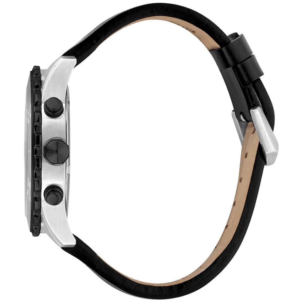 Just Cavalli Black Leather Dress Watch by Just Cavalli