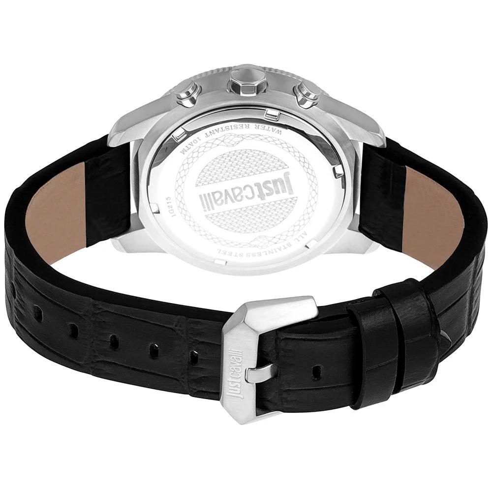 Just Cavalli Black Leather Watch by Just Cavalli