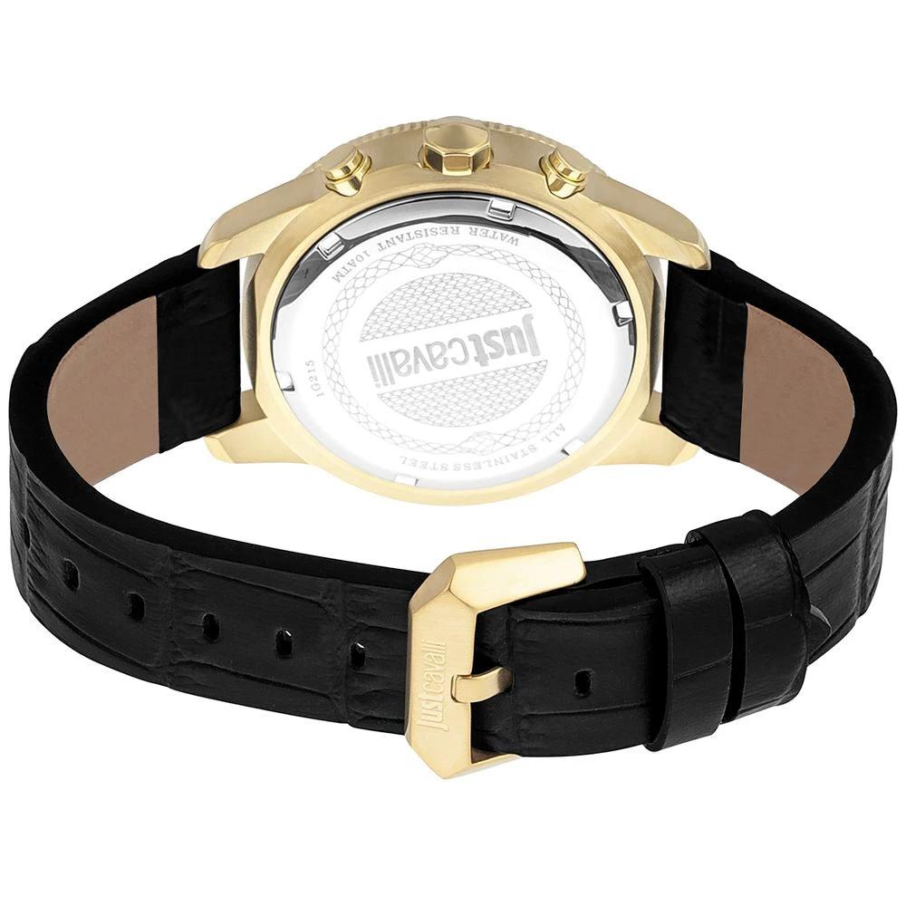 Just Cavalli Black Leather Watch by Just Cavalli
