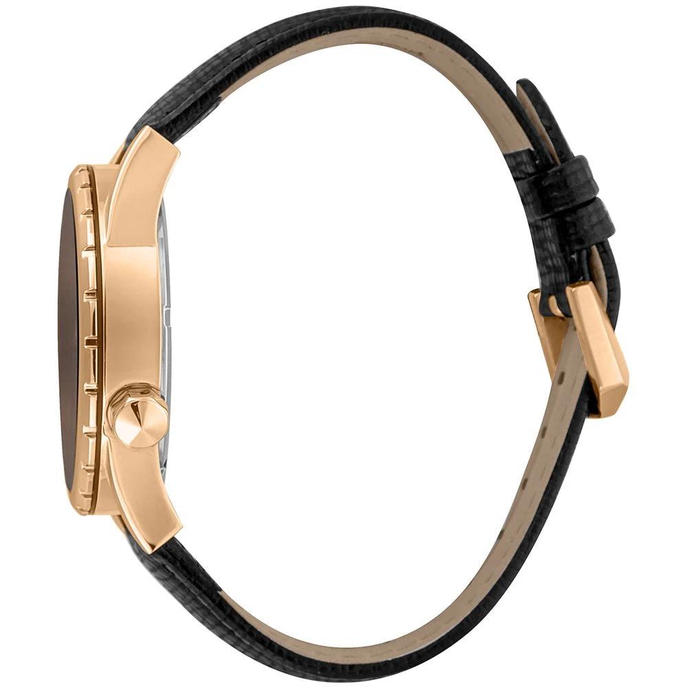 Just Cavalli Black Leather Dress Watch by Just Cavalli