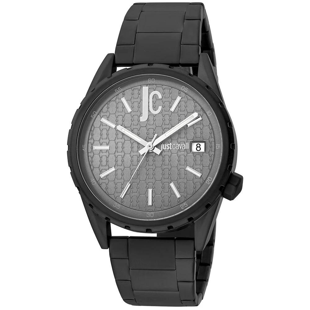 Just Cavalli Black Stainless Steel Dress Watch by Just Cavalli