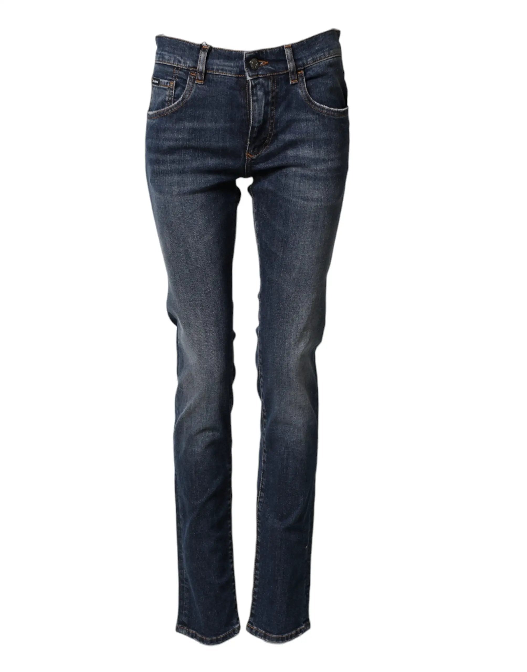 Jean skinny en coton stretch bleu Dolce &amp; Gabbana pour homme