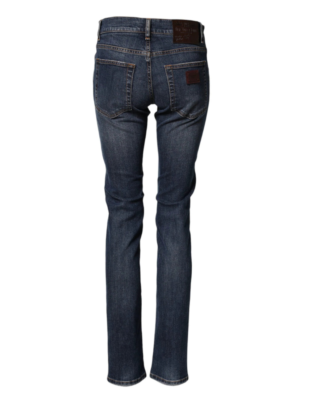 Dolce & Gabbana Blue Cotton Stretch Skinny Men Denim Jeans by Dolce & Gabbana