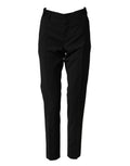 Dolce & Gabbana Black Wool Formal Dress Men Trouser Pants by Dolce & Gabbana