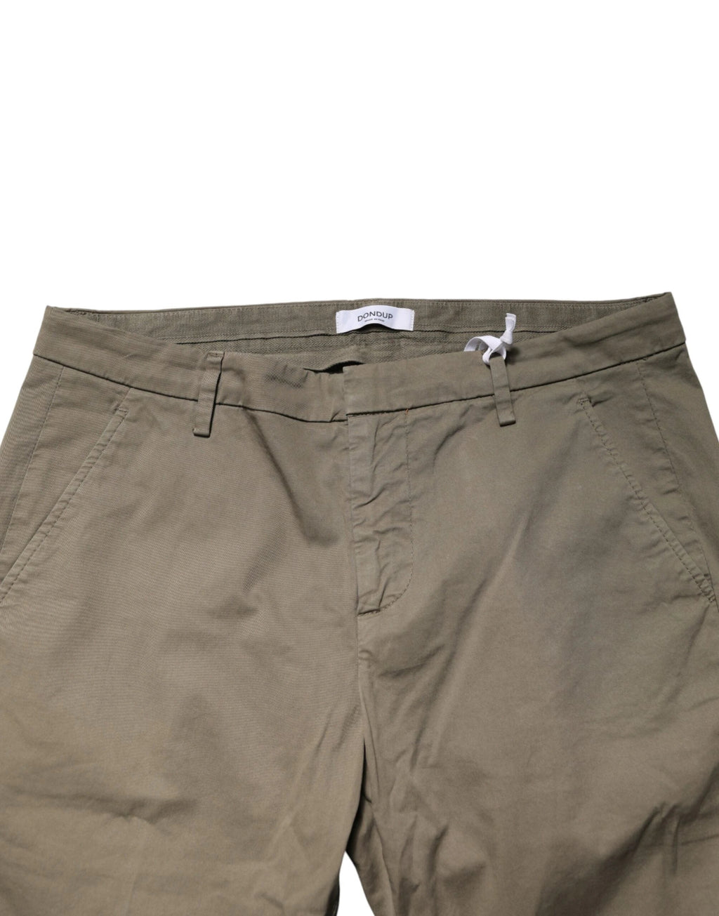 Pantalon chino droit en coton stretch beige Dondup pour homme