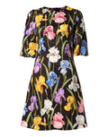 Dolce & Gabbana Black Floral Brocade A-line Mini Dress by Dolce & Gabbana
