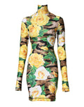 Robe fourreau mini Dolce &amp; Gabbana à imprimé floral multicolore
