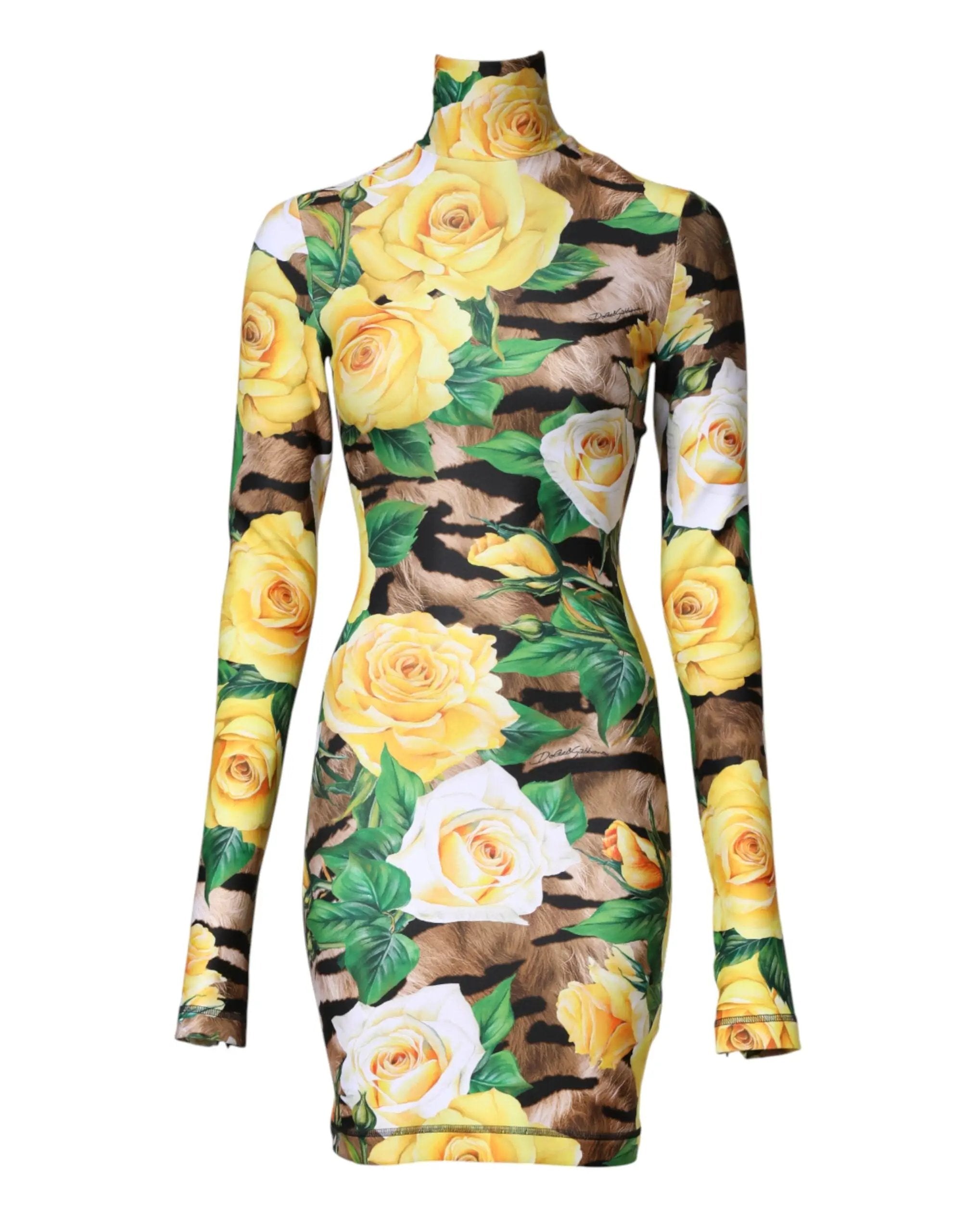 Robe fourreau mini Dolce &amp; Gabbana à imprimé floral multicolore