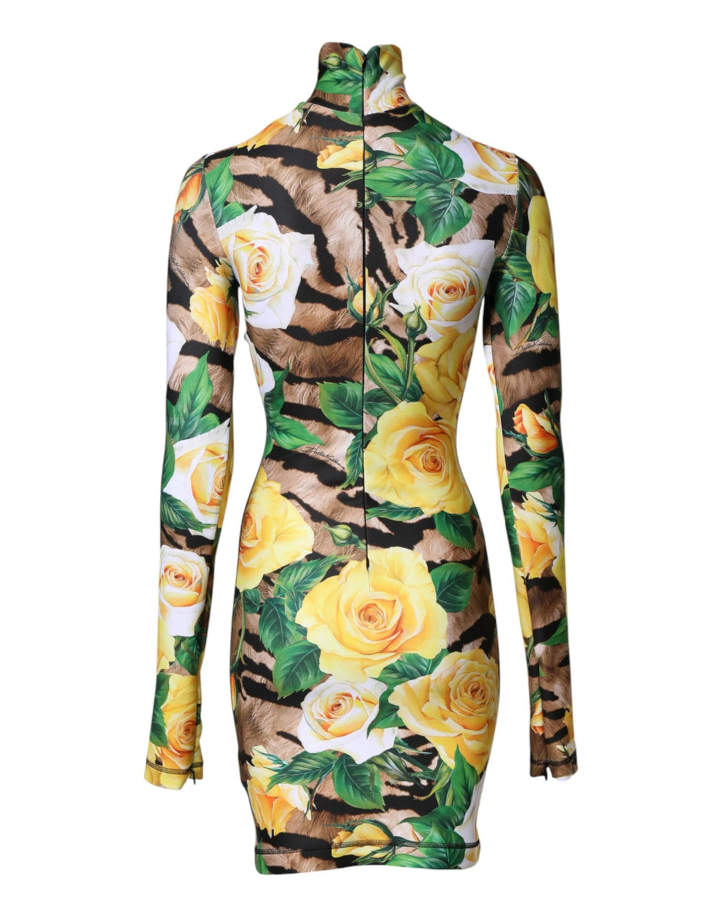 Dolce & Gabbana Multicolor Floral Print Sheath Mini Dress by Dolce & Gabbana