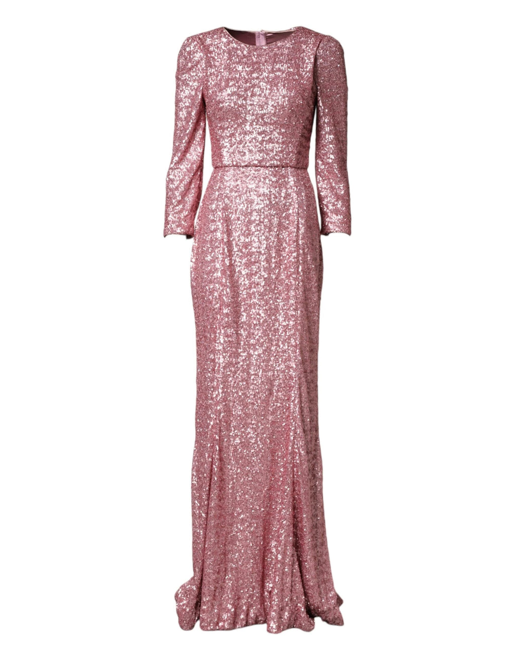 Dolce & Gabbana Pink Sequinned Mermaid Long Gown Dress by Dolce & Gabbana