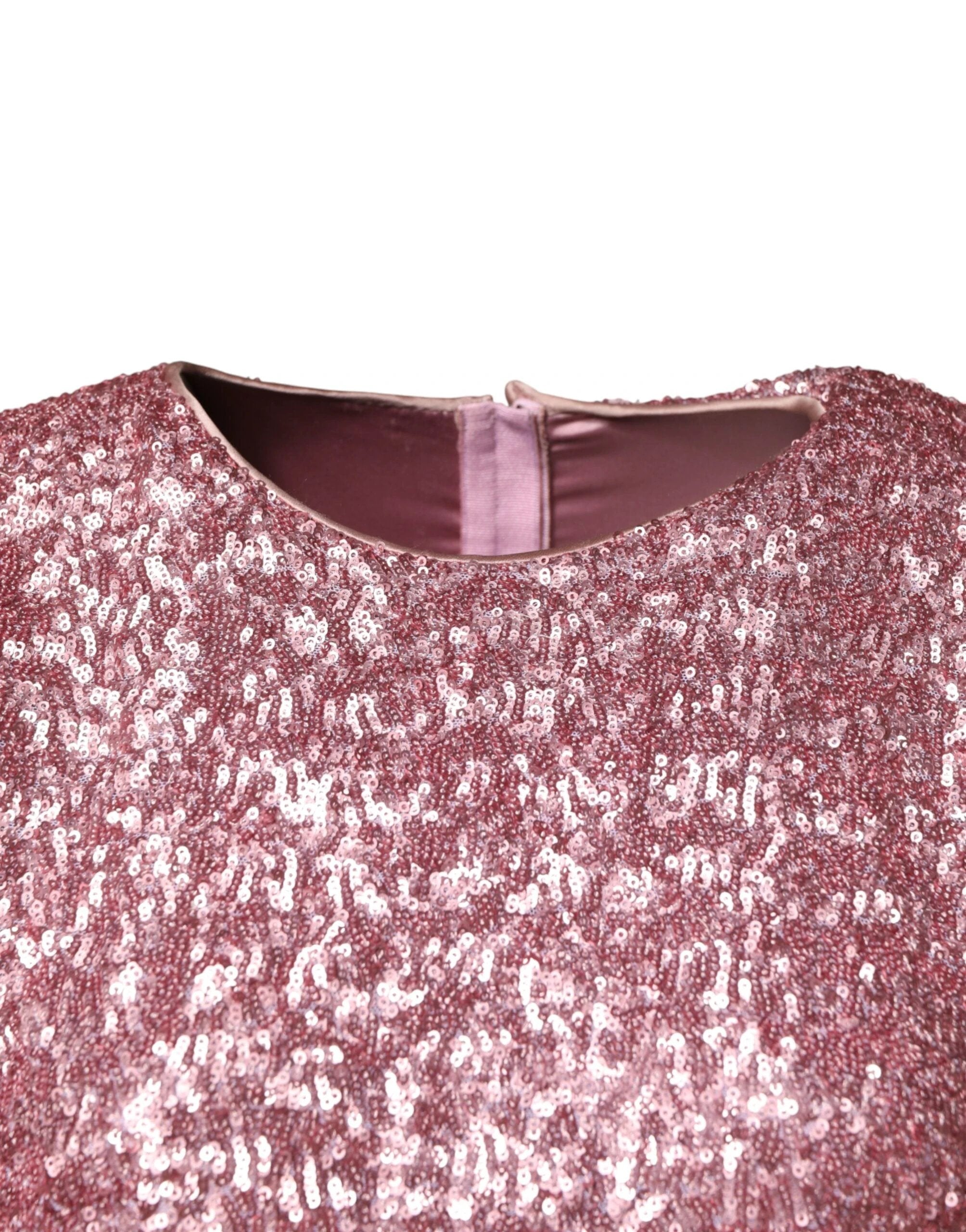 Dolce & Gabbana Pink Sequinned Mermaid Long Gown Dress by Dolce & Gabbana