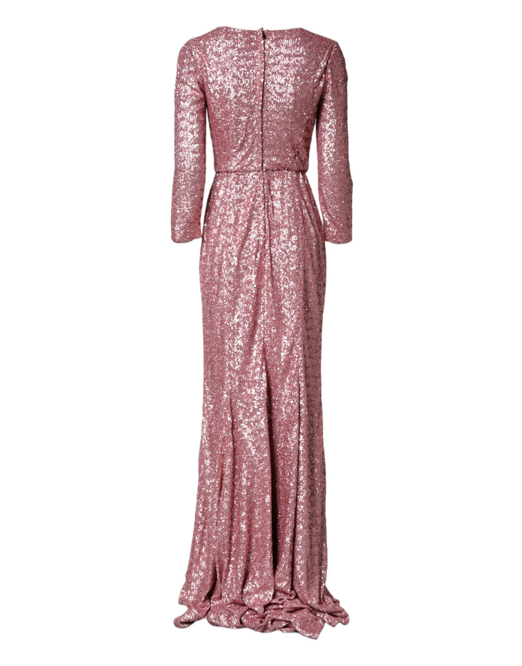 Dolce & Gabbana Pink Sequinned Mermaid Long Gown Dress by Dolce & Gabbana