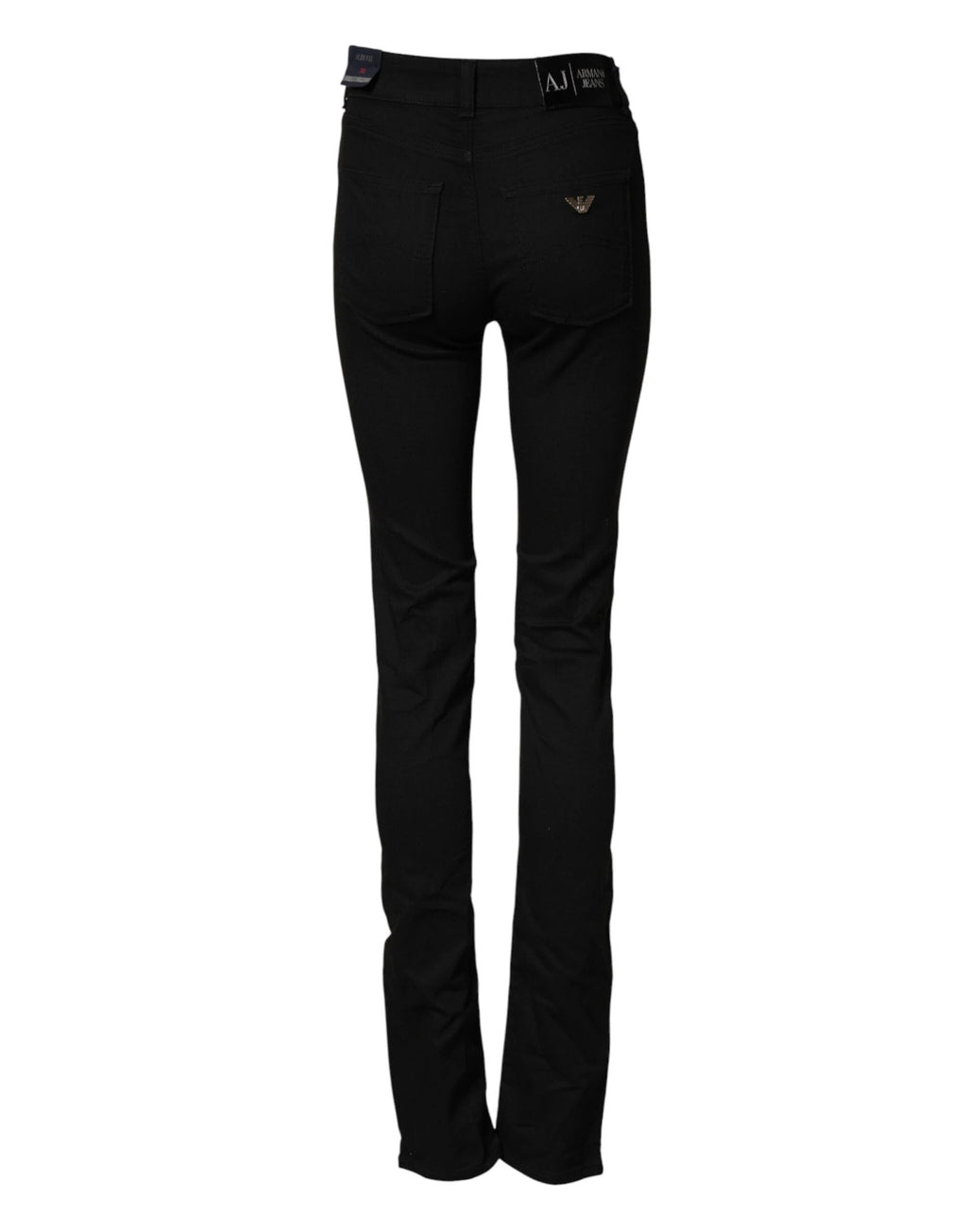 Armani Jeans Black Mid Waist Cotton Stretch Skinny Denim Jeans by Armani Jeans
